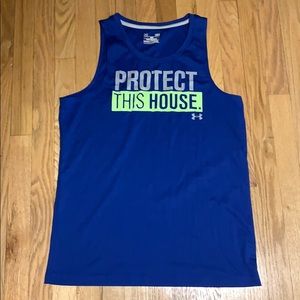 Good Condition Men’s UA Blue HeatGear Loose Tank